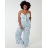 Curve Daisy Print Tie Front Jumpsuit Curve Daisy Print Tie Front Jumpsuit