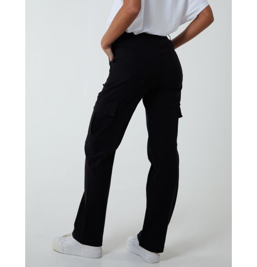 Straight Leg Pocket Detail Cargo Jeans Straight Leg Pocket Detail Cargo Jeans