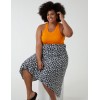 Curve Asymmetric Seam Midi Skirt Curve Asymmetric Seam Midi Skirt