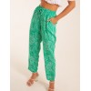 Leaf Print Capri Trousers Leaf Print Capri Trousers
